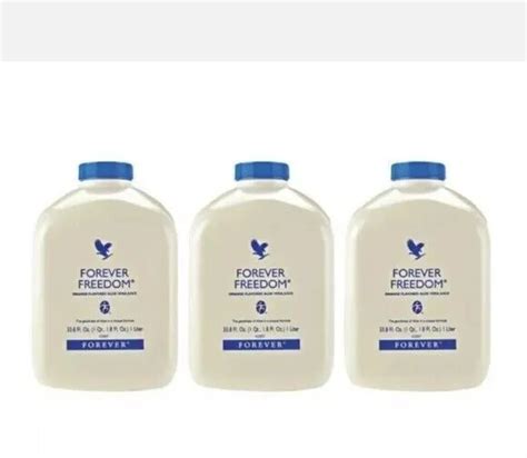 X Litre Tripack Forever Living Freedom Aloe Vera Drinking Gel Free