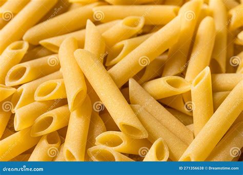 Raw Dry Mostaccioli Penne Lisce Pasta Stock Photo Image Of Italian