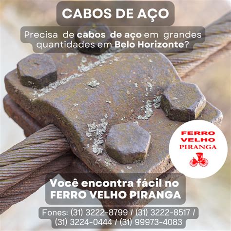 Irmãos Do Aço Lagoa Santa - Cabos de Aço para Lagoa Santa - Ferro Velho Piranga