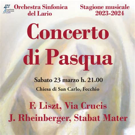 CONCERTO DI PASQUA Spettacolo al Teatro San Teodoro di Cantù