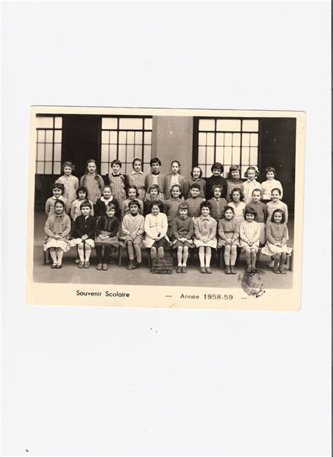 Photo De Classe Cours élémentaire 2ème Année A De 1958 Ecole Anatole