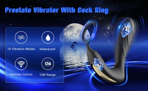 Anal Vibrator Toys 3 In 1 Male Anal Dildo With 10 Vibrating Modes