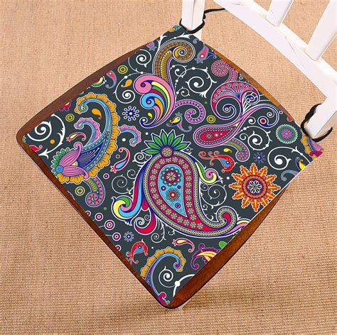 Zkgk Paisley Flower Floral Seat Pad Seat Cushion Chair Cushion Floor