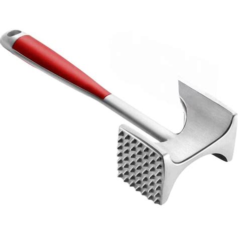 Zulay Kitchen 10 In Professional Meat Tenderizer Mallet And Meat