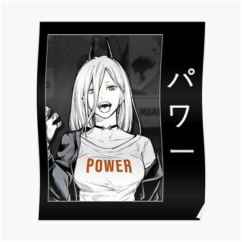 Power Chainsaw Man Poster For Sale By Yacinexr Redbubble