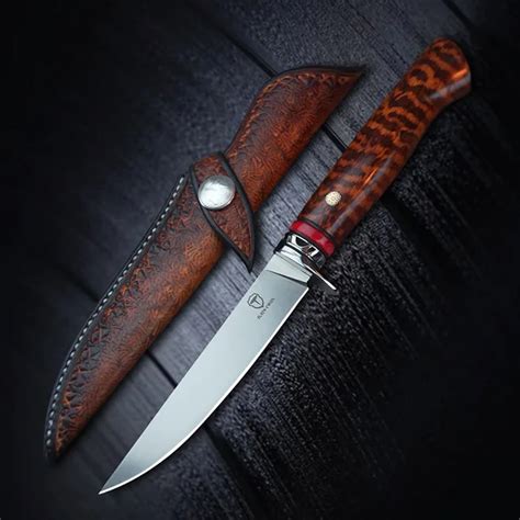 Buy Turen Cpm M390 Steel Fixed Blade Knife Snakewood