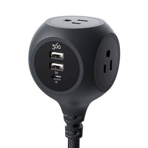 Best Buy 360 Electrical Powerball32 3 Outlet 3 USB Power Strip