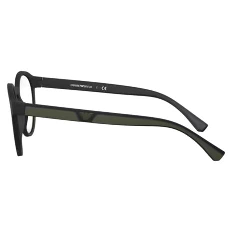 Óculos de Grau Clip On Emporio Armani EA4152 52 Preto fosco