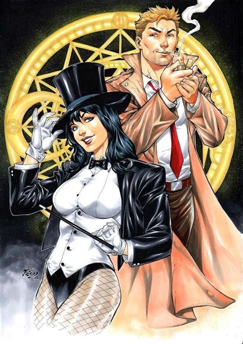 Constantine And Zatanna Zatanna Dc Comics Justice League Dark Zatanna Justice League Dark