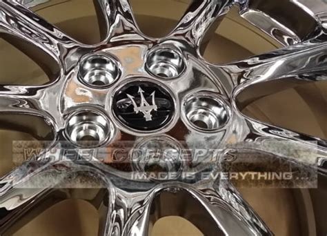 Maserati Quattroporte Gt Black Chrome Center Cap Wheel Cover 18 19 20 Rims X1 Ebay