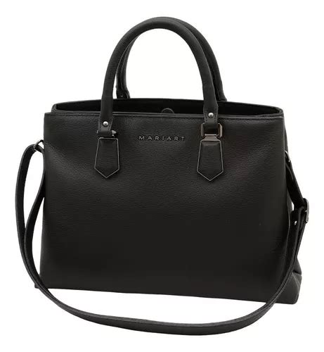 Bolsa Feminina Couro Legítimo Transversal Mariart Larissa Cor Preto