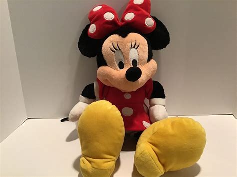 Disney Minnie Mouse Plush Doll Stuffed Toy Authentic Licensed Red 18