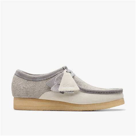 Mens Wallabee Grey Off White Wallabee Clarks Ca