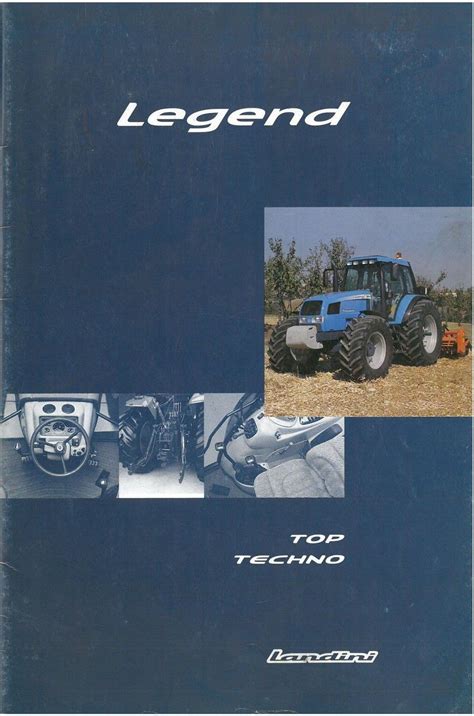 Landini Tractor Legend 105 115 130 145 165 Top Techno Brochure Bx106