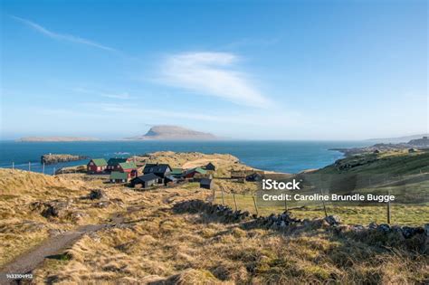 small village   faroe islands stock photo  image