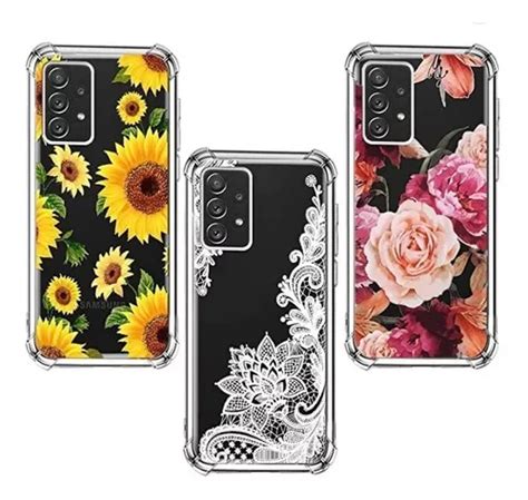 Forro Para Samsung A33 De Silicon Suave Antigolpe Con Flores MercadoLibre