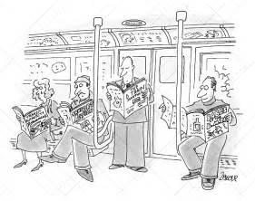 Subway reading - JACK ZIEGLER - New Yorker Cartoonist