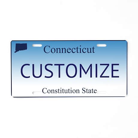 Connecticut Custom Aluminum License Plate by stargazerdesign