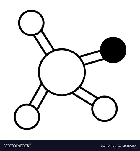 Molecular bond Royalty Free Vector Image - VectorStock