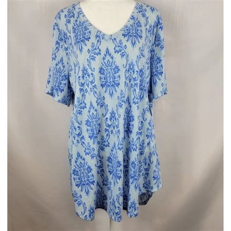 Lularoe Dresses Lularoe Iris Womens Shirt Dress Tunic Blue Xl