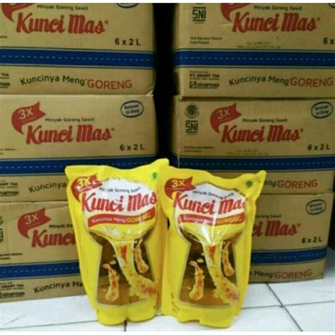 Jual Minyak Goreng Kunci Mas 2 Liter Pouch 1 Karton Shopee Indonesia