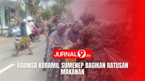 Babinsa Koramil Sumenep Bagikan Ratusan Makanan Youtube