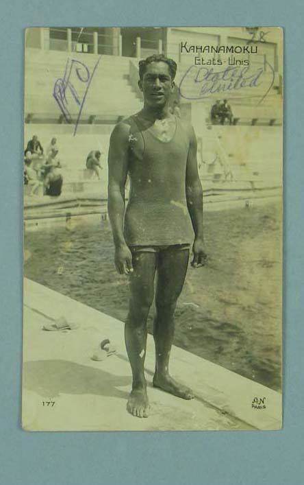 Duke Kahanamoku Hawaiian Swimmer Olympic Medalist Surfer