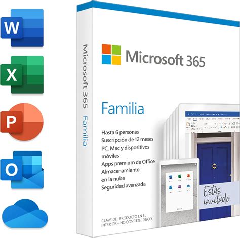 Microsoft 365 Familia Suscripción anual Para 6 PCs o Macs 6