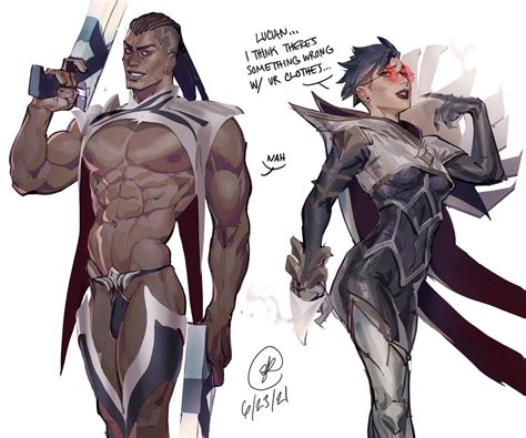 On Twitter Questionable Clothes Lucian Ft Sentinel Vayne Https