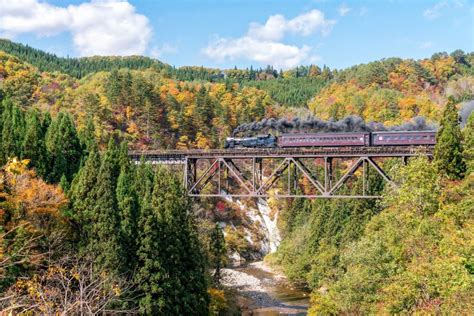 Steam Locomotive Japan Bridge Stock Photos Free Royalty Free Stock