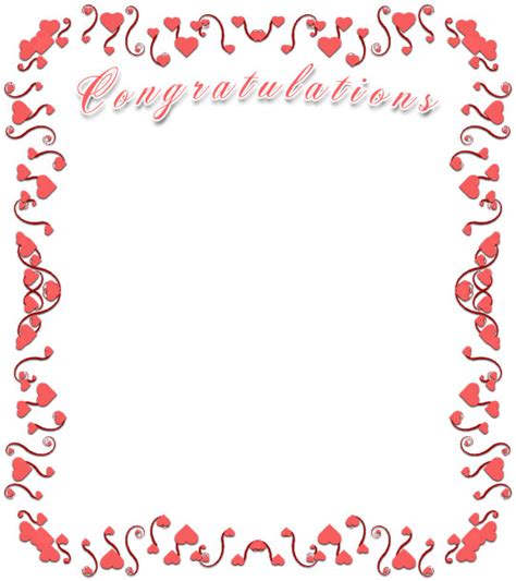 Congratulations Page Border