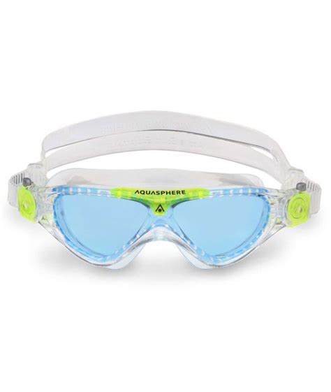 Gafas De Nataci N Aqua Sphere Vista Jr Transparent Green Lenses Blue