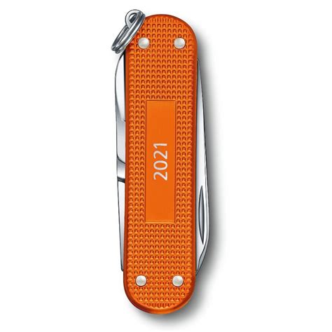 Victorinox Classic Alox Orange Free Engraved Knivesworld Eu