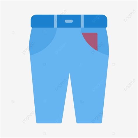 Pant Flat Icon Vector Jean Jeans Lower Png And Vector With