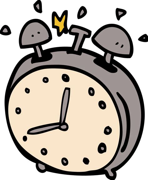 Cartoon Doodle Alarm Clock Vector Art At Vecteezy