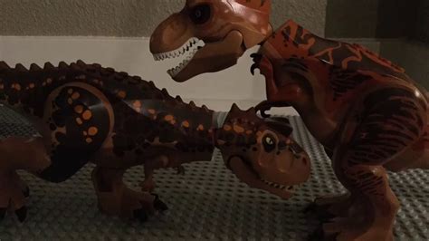 Lego Jurassic World Stop Motion T Rex Tantrum Youtube