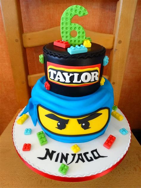 Blue Ninjago Cake XMCx Cake Lego Ninjago Birthday Party Ninja