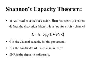 Shannon Capacity Theorem | PPT