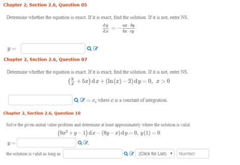 Solved Determine Whether The Equation Is Exact If It Is