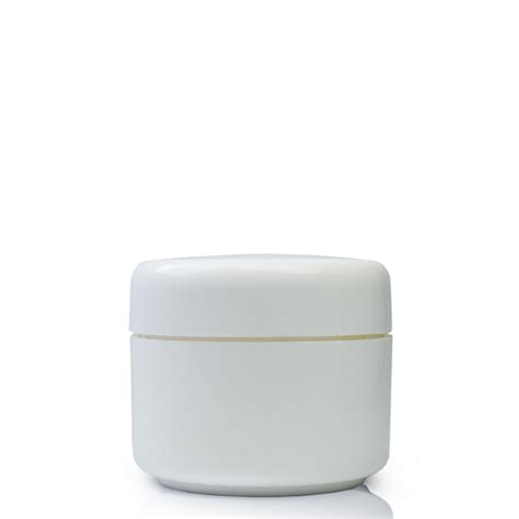 5ml White Cosmetic Jar With Lid Ampulla Ltd 0161 367 1414