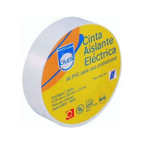 INTER ELECTRICAS Cinta Aislante Blanca X 15 Mts