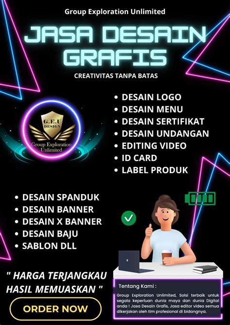 Jasa Desain Banner Poster Menu Logo Sertifikat Dan Lain Lain