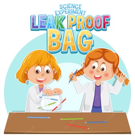 Premium Vector | Leak proof bag science experiment