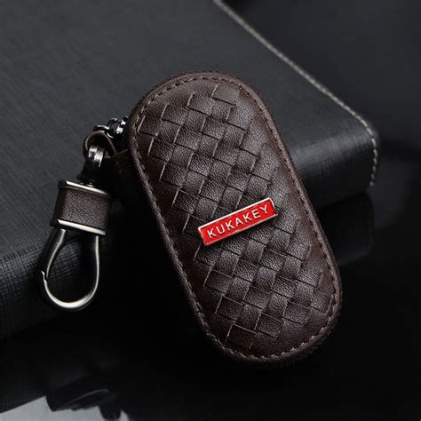 Genuine Leather Car Logo Keychain Wallet Key Bag Covers In 2020 Key