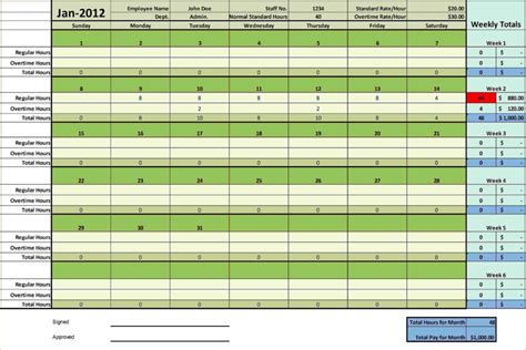 timesheet template free printable — db-excel.com