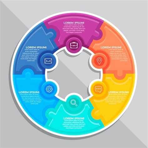 Mod Le Infographique De Diagramme Circulaire Plat Vecteur Premium