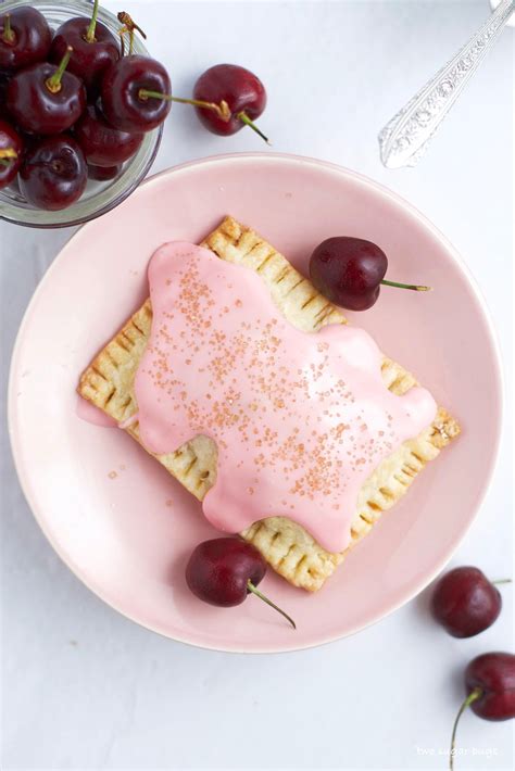 Homemade Cherry Pop Tarts ~ two sugar bugs