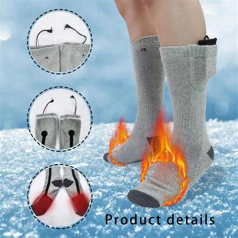 Chaussette De Ski Chaussettes Chauffantes Lectriques Pour Hommes Et