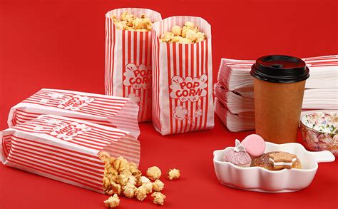 SEPGLITTER Popcorn Tüten 120 Stück Popcorntüten Kleine Popcorn Box