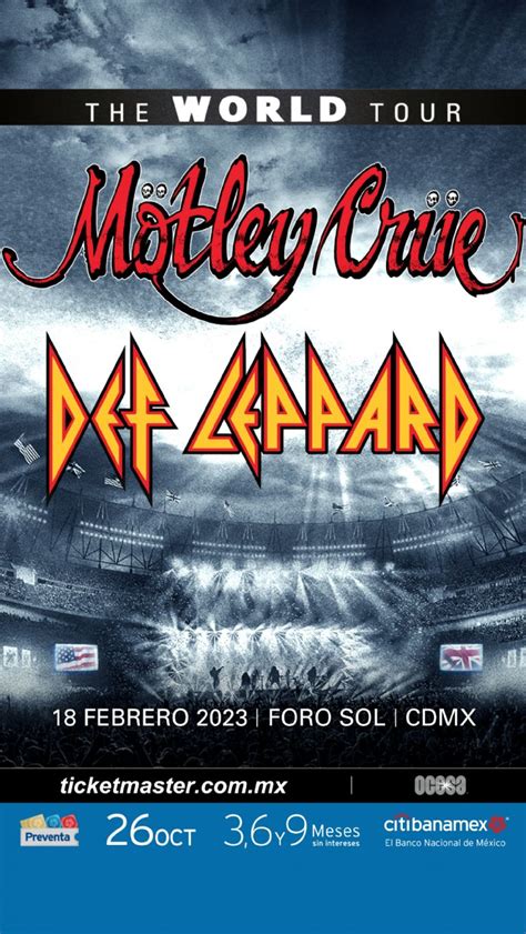 Motley Crue Y Def Leppard Llegan Al Foro Sol 2023 Precio De Boletos Y